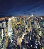 Modern Cityscape at Night