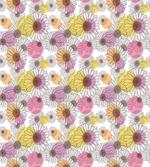 Floral Sketch and Dots