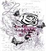 Abstract Butterflies Love