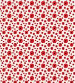 Vivid Blossoms on a Pale Grid artwork