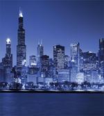Chicago Skyline Night