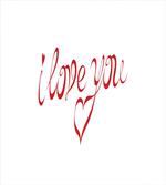 Swirling Font in Red