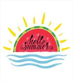 Watermelon Slice Motif