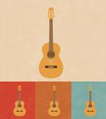 Acoustic Guitars Retro