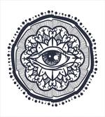 Retro All Seeing Eye Art