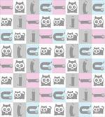 Pastel Checkered Funny Animal