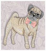 Hipster Dog Nerdy Glasses