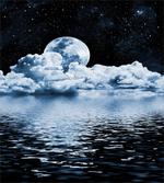 Moon Sets over Clouds