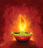 Oil Painting Candle