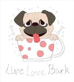 Live Love Bark Words Funny