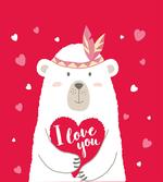 Bear Holding a Heart