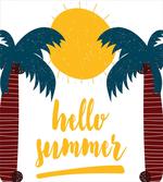 Calligraphy Hello Summer