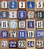 House Numbers Collage