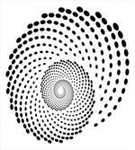 Spiral Monochrome Black