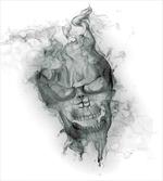 Smoky Skull Grungy Art