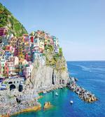 Colorful Coastal Village artwork