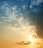 Sky Sun Rays Dusk