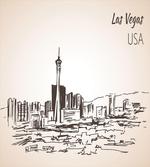 Nevada State Hand Drawn