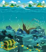 Sunk Ship Pirate Kids