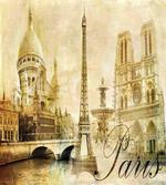 Vintage Style Landmarks Photo
