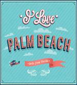 I Love Palm Beach Retro