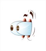 Goofy Surprised Character