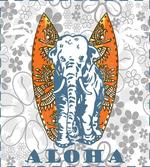 Surfboard and Elephant