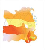 Abstract Orange Goldfish