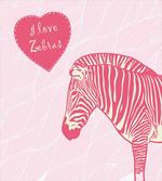 I Love Zebras Words