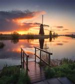 Dutch Windmill River