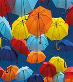 Colorful Umbrellas Sky