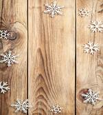 Wood Plank Snowflakes
