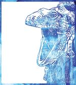 Watercolor Style Blue Animal