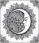 Boho Star Moon Mandala
