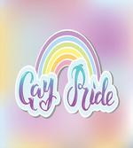 Gay Pride Clouds and Rainbow