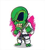 Angry Alien Karate Art