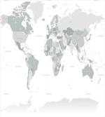 World Map Continent Earth artwork