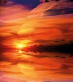 Dramatic Sunset Lake