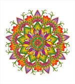 Vibrant Floral Mandala artwork