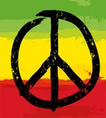 Grunge Hippie Peace Sign
