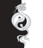 Dragon with Yin Yang