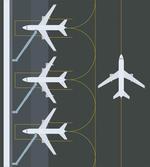Landed Parked Airplanes