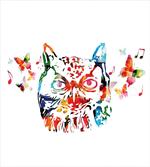 Abstract Wild Birds Owl