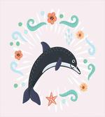 Nautical Ocean Animal Line