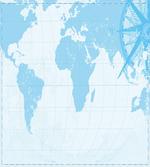 Old Compass Blue Grunge
