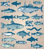 Vintage Seafood Composition
