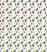 Colorful Rose Buds Leaves