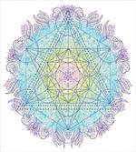 Metatron Cube on a Mandala