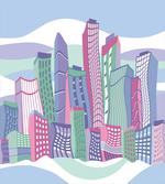 Funny Buildings in City