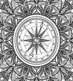 Ornate Floral Wind Rose